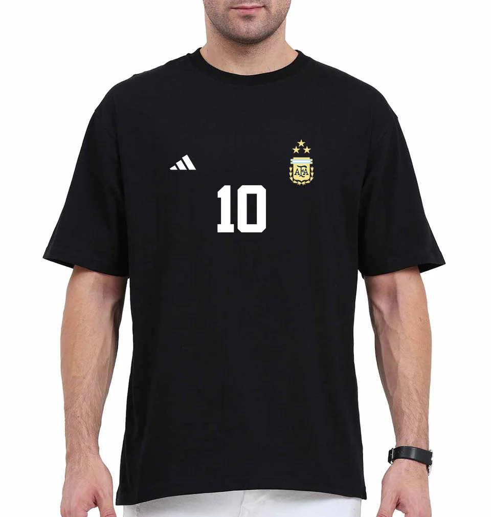 Argentina Fottball 10 Oversized T-Shirt for Men