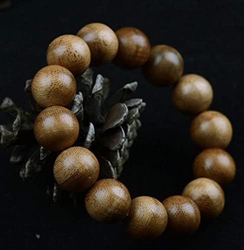 GLW Indonesia Papua 16 mm Wild Agarwood Aloewood Mala Meditation Prayer beads #1549