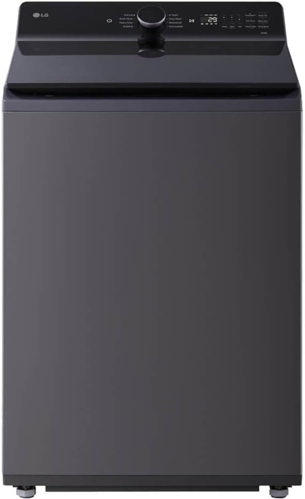 LG WT8400CB 5.5 Cu. Ft. Matte Black Mega Capacity Top Load Washer w/EasyUnload