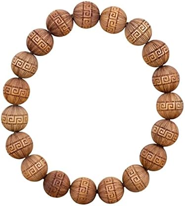 印度老山檀香雕刻珠1.0手串 念珠装饰多种款式檀香木(回纹款)