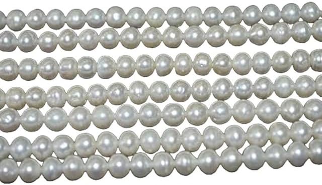 Natural Exotic Fresh Water Pearl Smooth Rondelle Beads 7 mm Approx,8 inch lot of 5 Strands Chik-STRD- 91764