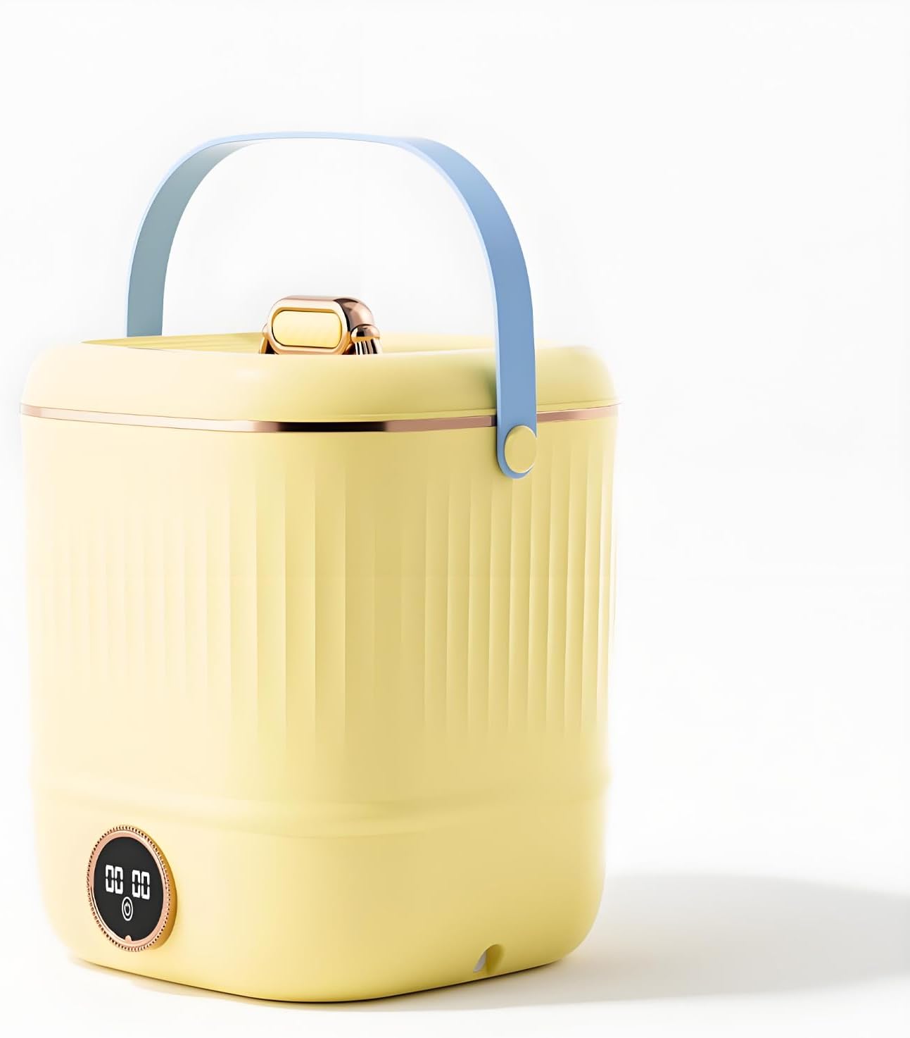 Mini Laundry Machine And Drying, Portable Mini Washing Machine For Underwear, Small Washing Machines For Apartments, Dorm,RV, Travel(Size:11.02 * 11.02 * 12.59in,Color:yellow)