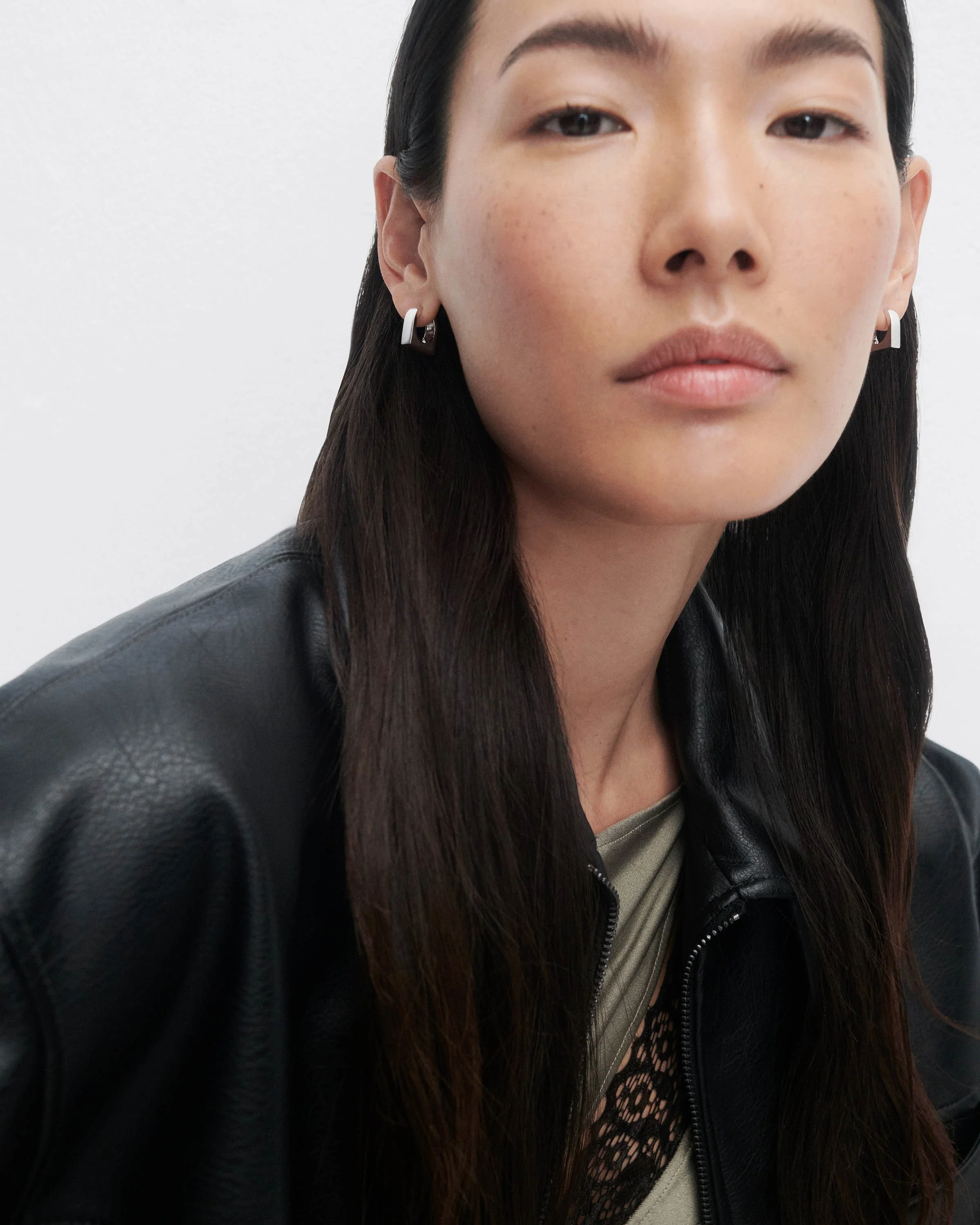 New York silver single hoop