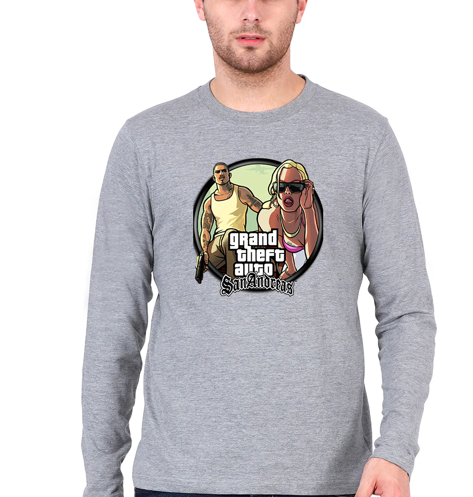 Grand Theft Auto (GTA) Full Sleeves T-Shirt for Men