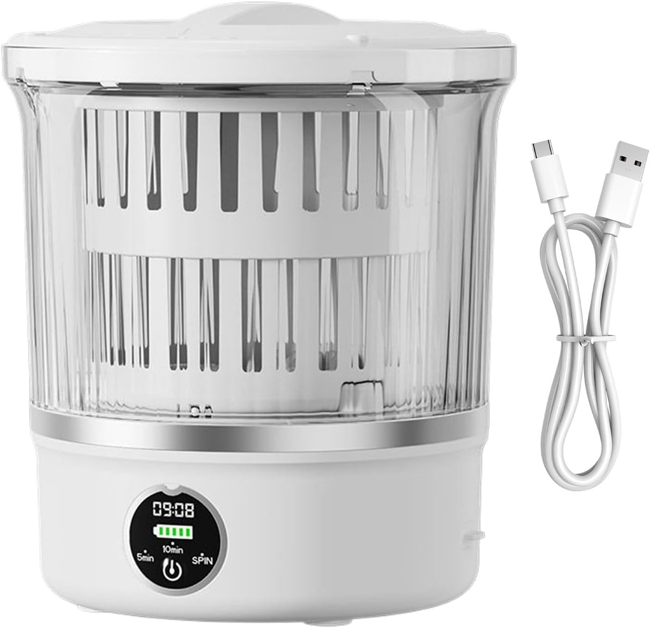 Portable Washing Machine, Waterproof Non Slip Laundry Machines | 3L Rechargeable Waterproof Non-Slip | Mini Laundry Machine Portable Washer And Dryer | For Home Apartment Dorm RV Travel Camping Small