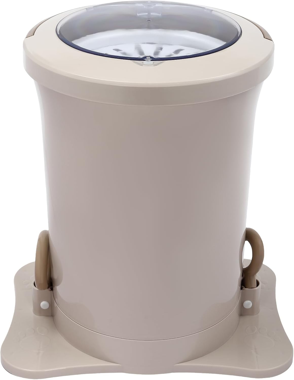 Portable Foot Operated Dryer, Mini Manual Dryer Machine, Portable Single Tub Dryer Machine, Hand-operated Mini Compact Spin Dryer, 3.17Gal Manual Draw Cord Dryer (Dryer (3.17 gal Apricot))