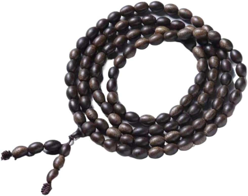 8mm*108 Pieces of Natural Wild Sugar Knot Vietnam Nha Trang White Qinan Agarwood Old Material Jujube Bead