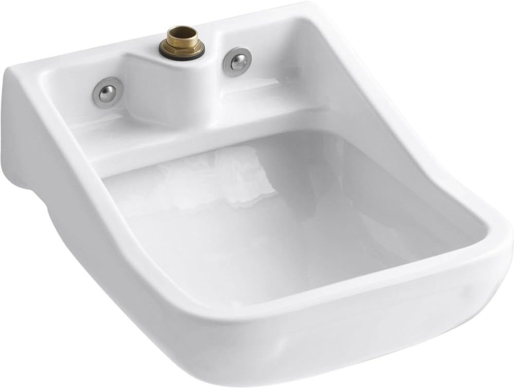 Kohler K-12867-0 Single Bowl Utility Laundry Sink White