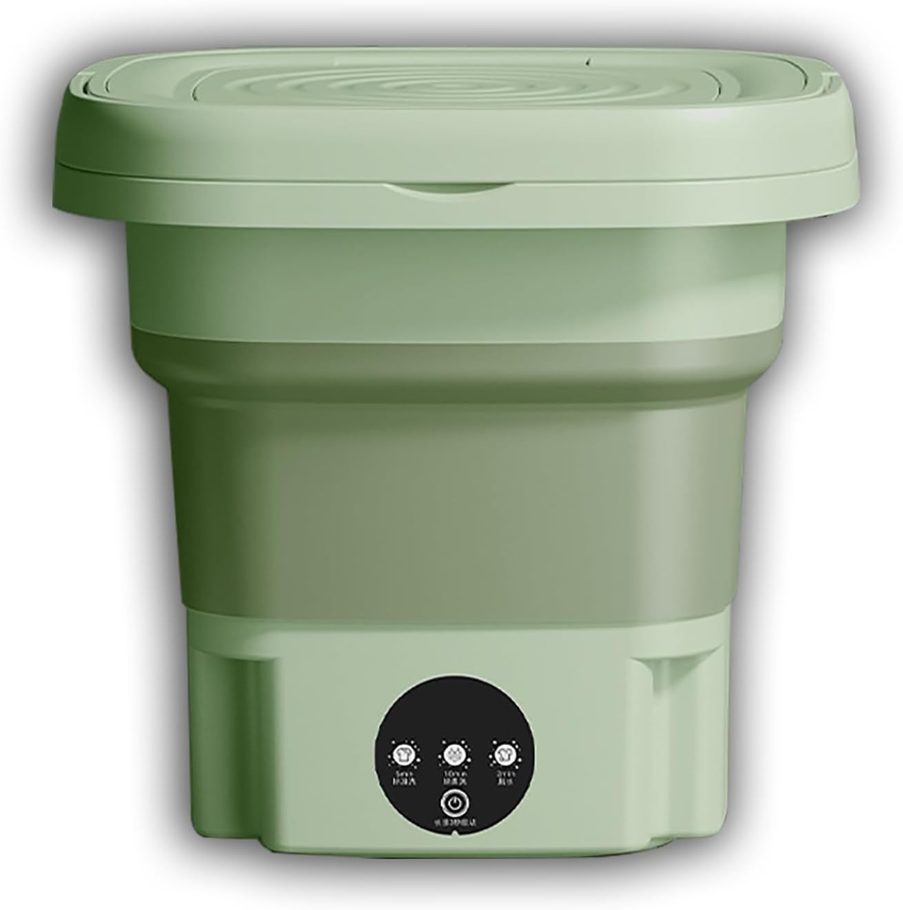 WHYATT Portable Washing Machine, Washing Machine, 3 Modes, Foldable Washing Machine for Apartments, Camping, Travel (Purple)(Green)