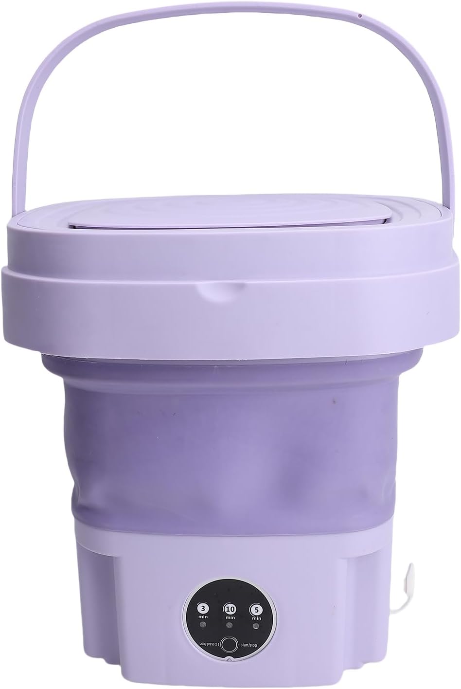 Asixxsix Portable Washing Machine, 11L Mini Washer with Spin Basket Laundry Machine, 3 Modes Deep Cleaning Foldable Washer for Underwear, Socks, Baby Clothes (US Plug)