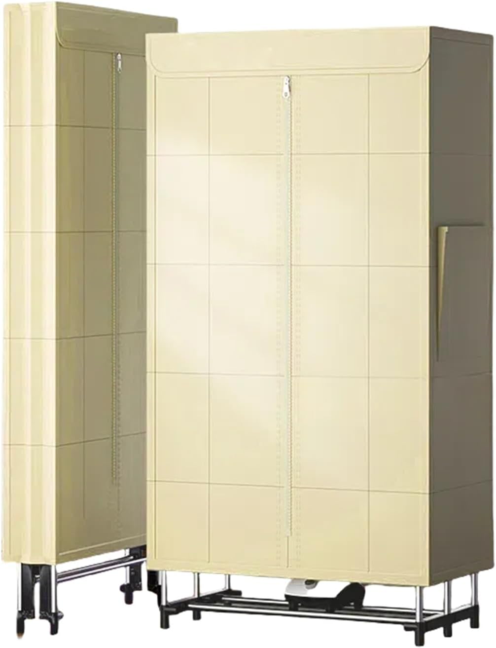 Portable Clothes Dryer 220V 3 Tier Foldable Dryer, Home Folding Clothes Dryer, Adjustable Timer, Low Noise, Energy Efficient Clothes Dryer for Home, Laundry Room, Apartment(Yellow)