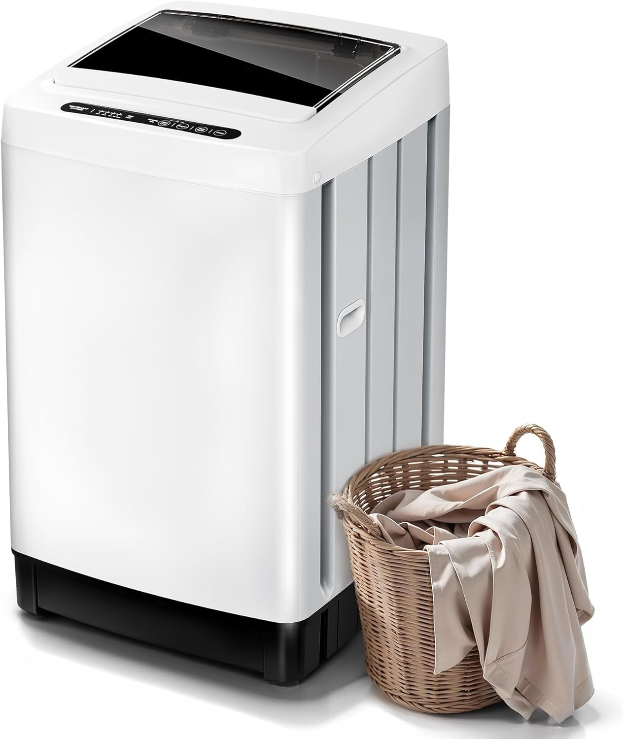 1.5 Cu. Ft. Portable Washing Machine, Full-Automatic Capacity Washing Machine with 8 Programs 10 Water Levels & Drain Pump, Portable Washer for Apartment, Home, Dorms, RV