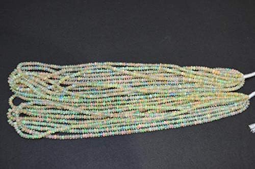LOVEKUSH LKBEADS Natural AAA Welo Ethiopian Opal 11 Strands Smooth Beads 3.20 to 3.80 mm Code-HIGH-45668
