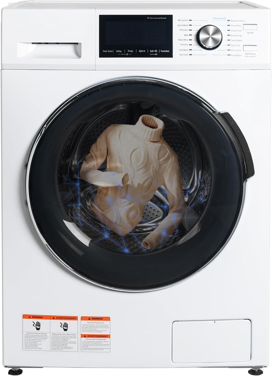 2.7 Cu.Ft Compact Front load Washing Machine, 25