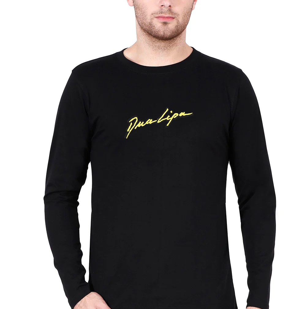 dua lipa Full Sleeves T-Shirt for Men