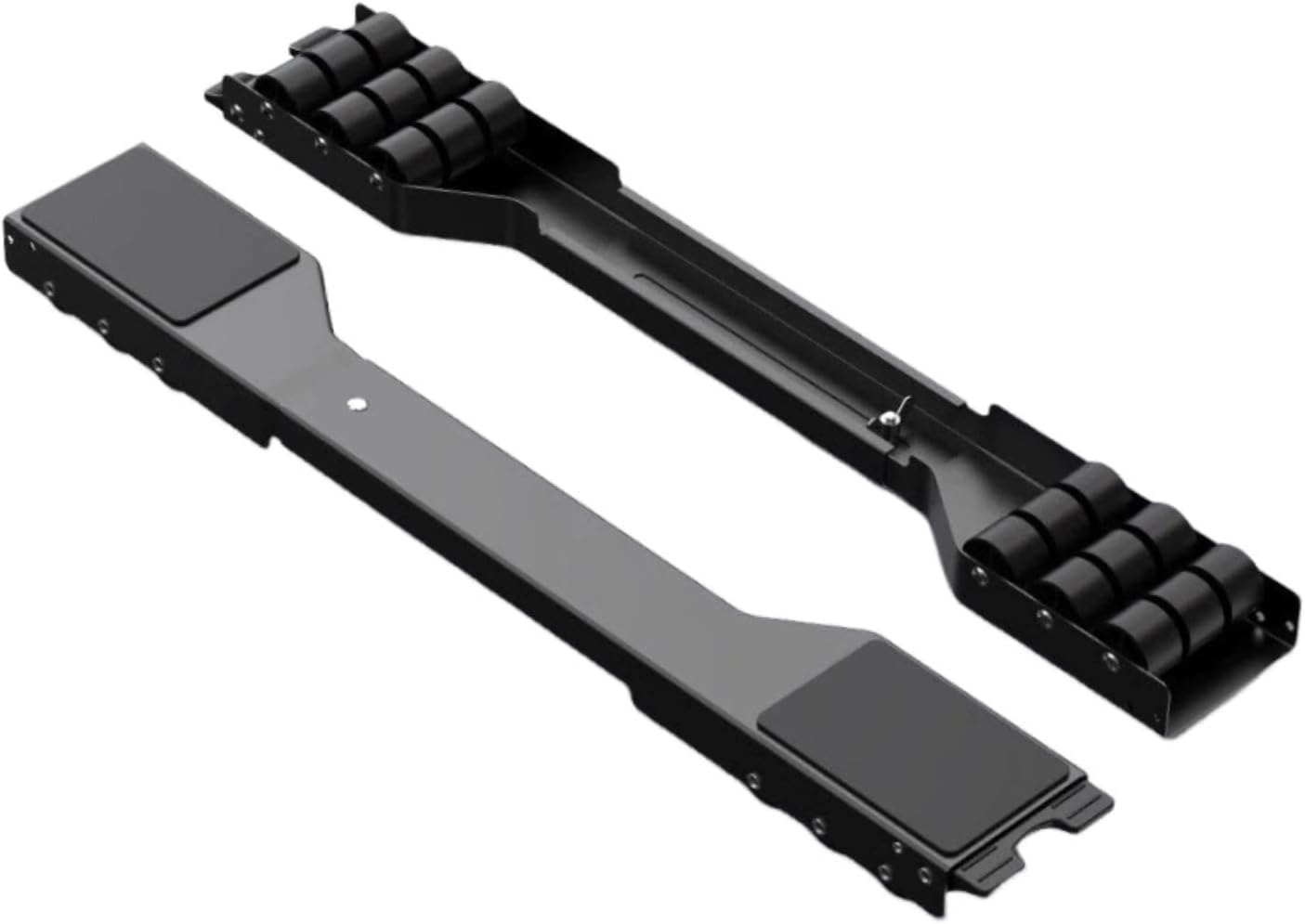 Washing Machine Movers Sliders Movable Stand Holder Appliance Mobile Base Adjustable for Laundry Room, Black