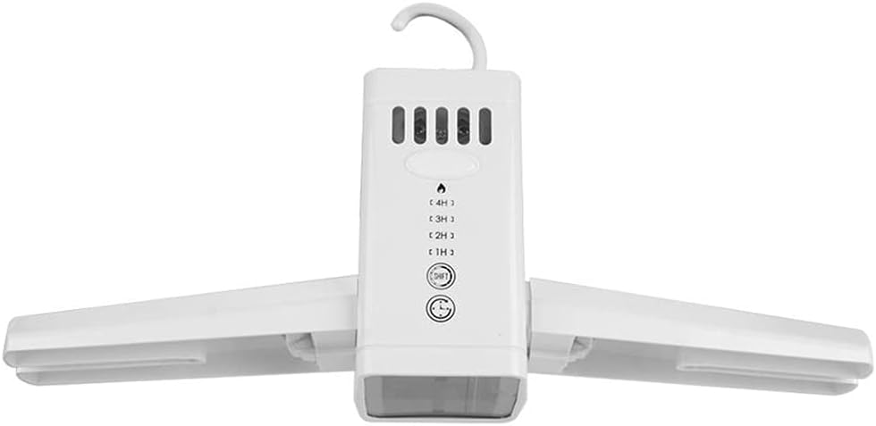 Electric Portable Folding Clothes Drying Rack, White, Model: Makej-963, Plastic, Ideal for Travel & Home Laundry