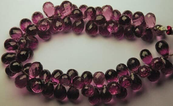 15 Pcs of Extremely Beautiful,Super Finest,KUNZITE Pink Quartz Micro Faceted Tear Drops Shape Briolettes,11-10mm aprx