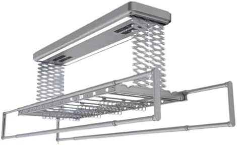 Ceiling Clothes Dryer Aluminium and Steel Electric Clothes Dryer with Remote Control,Clothes Drying Rack Electric Controlled Lifting Drying Rack Balcony Household Embedded Automatic Telescop