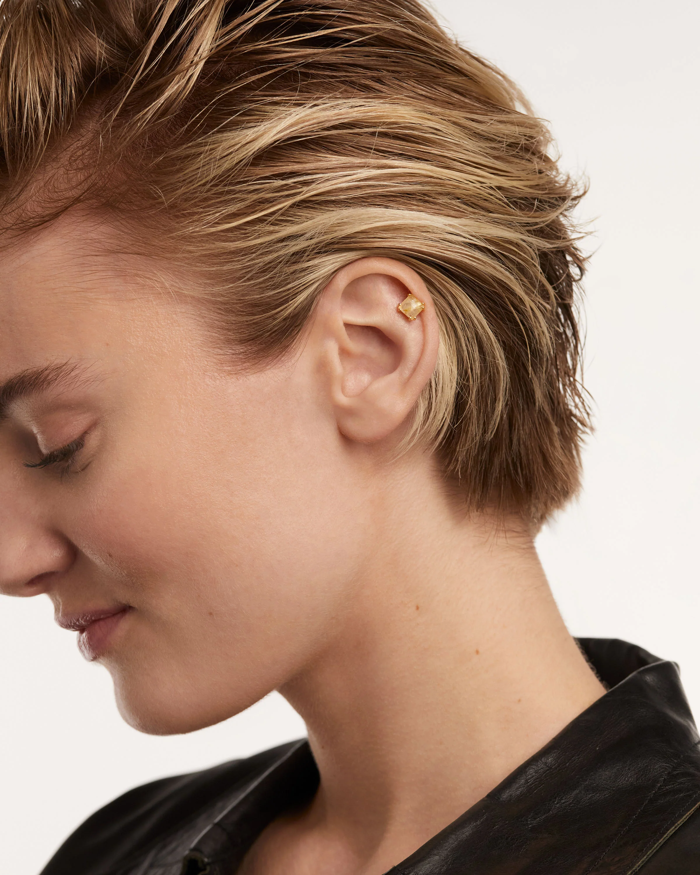 Suki Rutilated Quartz Single Earring