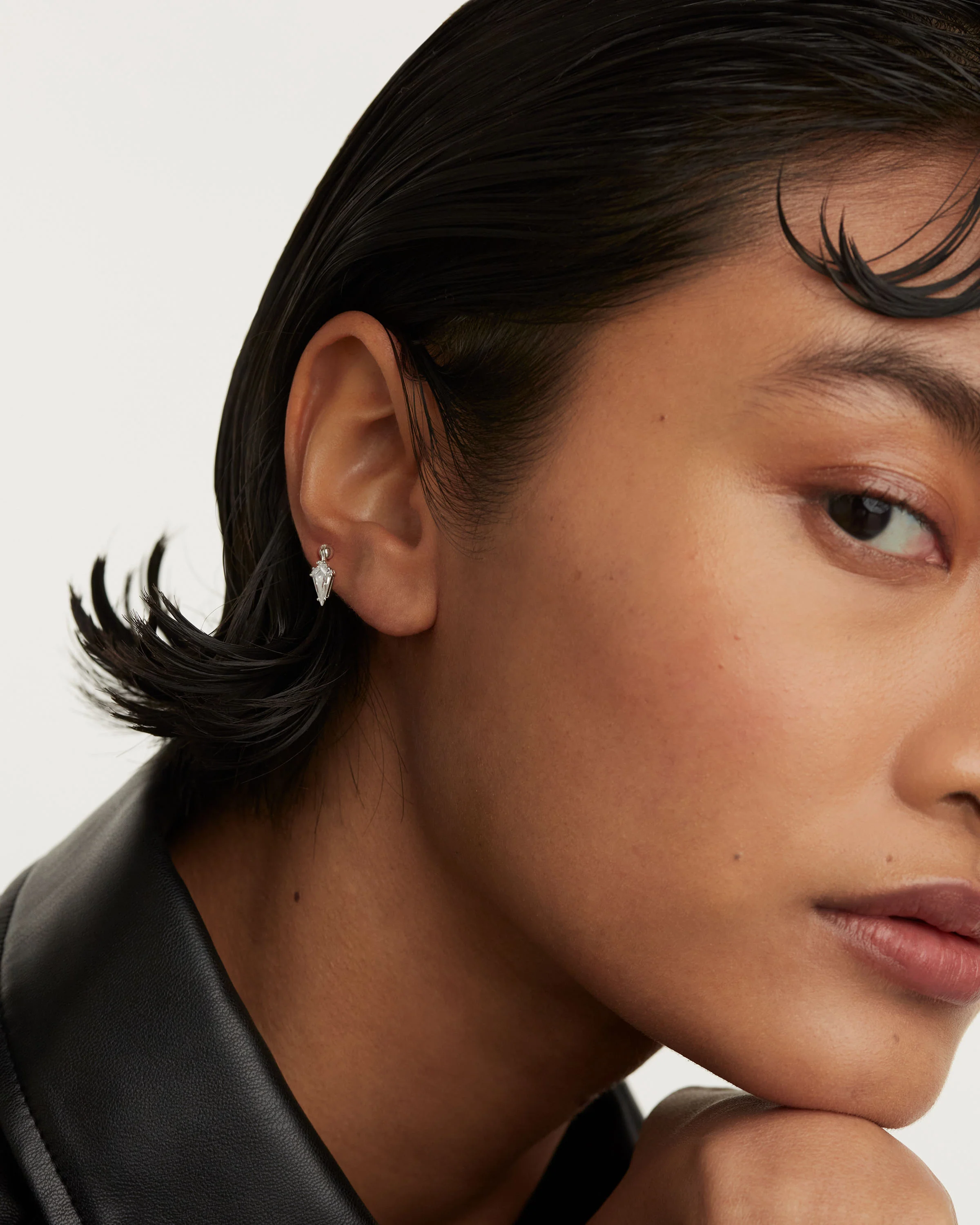 Lua Single Silver Earring