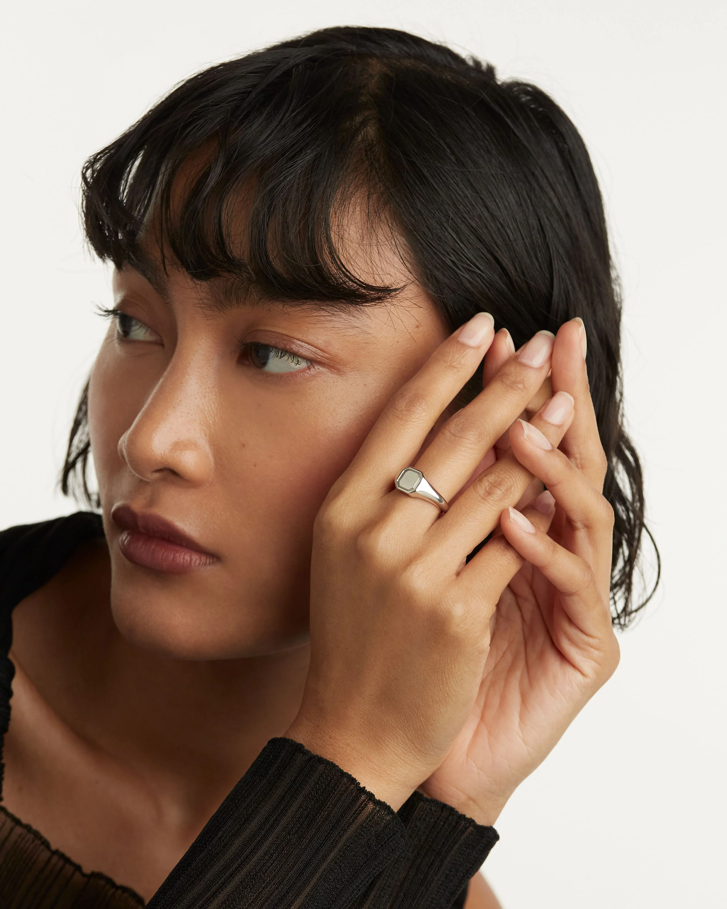 Octet Stamp Silver Ring