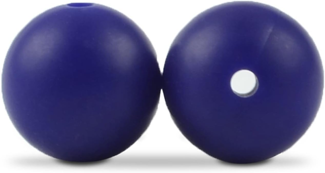 Silicone Beads Bulk for Keychain Making 9mm Multi Color Round Silicone Beads DIY Bracelet Necklace Women Jewelry Making Handmade Supplies (Navy)