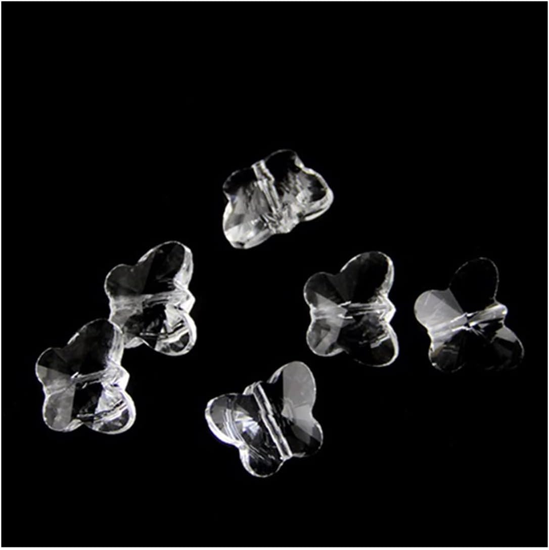 Hanging Crystals Prisms 1000pcs Crystal Beads Crystal Beads 14mm for Craft Charm for Accessories Hangings Crystals for Decoration(Clear)