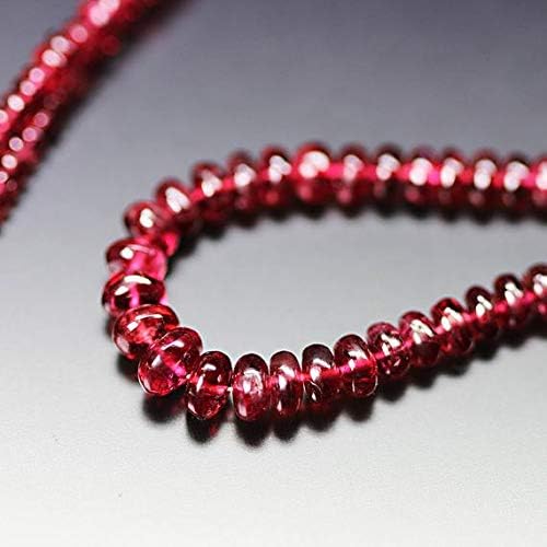Rare Blood Red Spinel Smooth Loose Rondelle Gemstone Craft Beads Strand 16 Inch Long 2mm 5mm Code-HIGH-21351