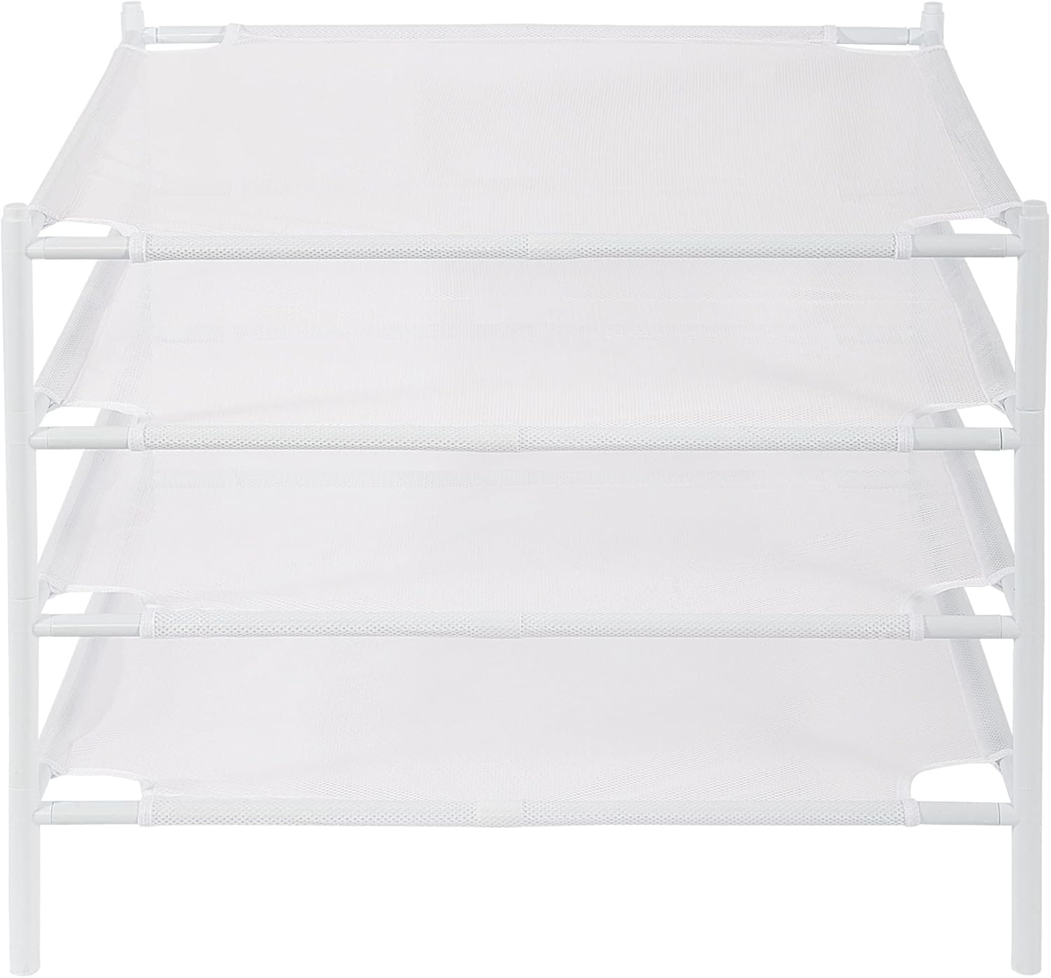 STO STO Sweater Drying Rack, 4-Pack Stackable Mesh Clothes Drying Rack, Laundry Drying Rack for Sweaters, Socks, Toys, White