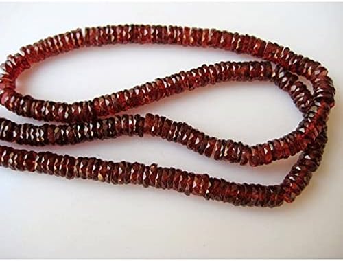 1 Strand Natural Mozambique Garnet Spacer Beads, 4-7mm Each, 10 Inch