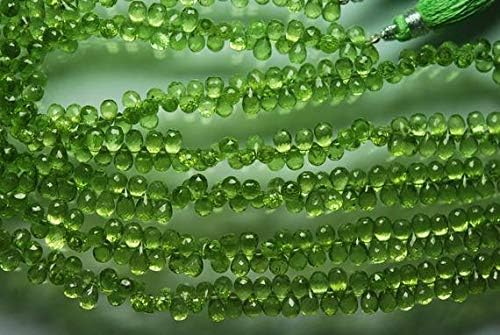 3 x 9 Inches, Eye Clean Natural Perit Faceted Tear Briolettes 6-8mm Code-HIGH-52149