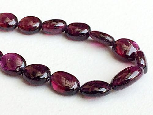 1 Strand Natural Garnet Oval Beads, Natural Garnet Plain Oval Beads, Garnet Necklace, 4x6mm - 5x8mm, 16 Inch