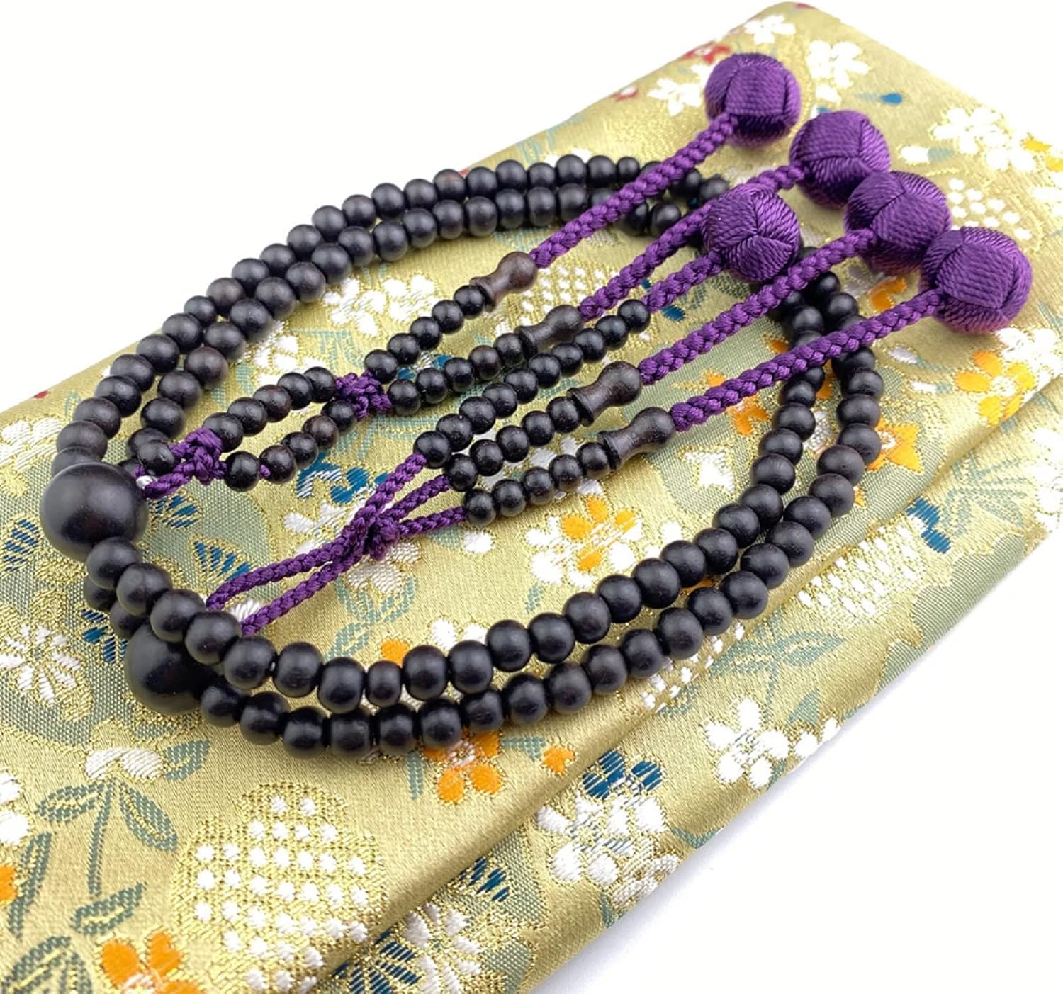 Black Wood Beads Japanese SGI Soka Gakkai Juzu Nichiren Buddhism Prayer Beads