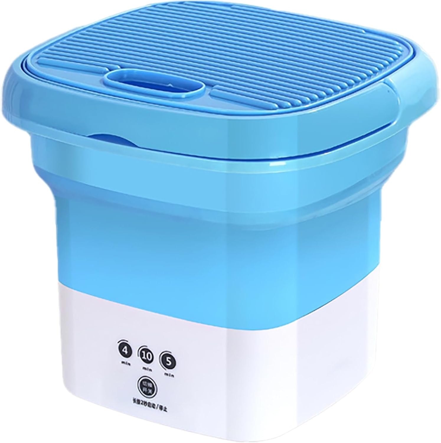 Small Washing Machine Portable， Washer Machine， for Apartments, Dorm, Camping, RV, Travel Laundry (Color : Blue)