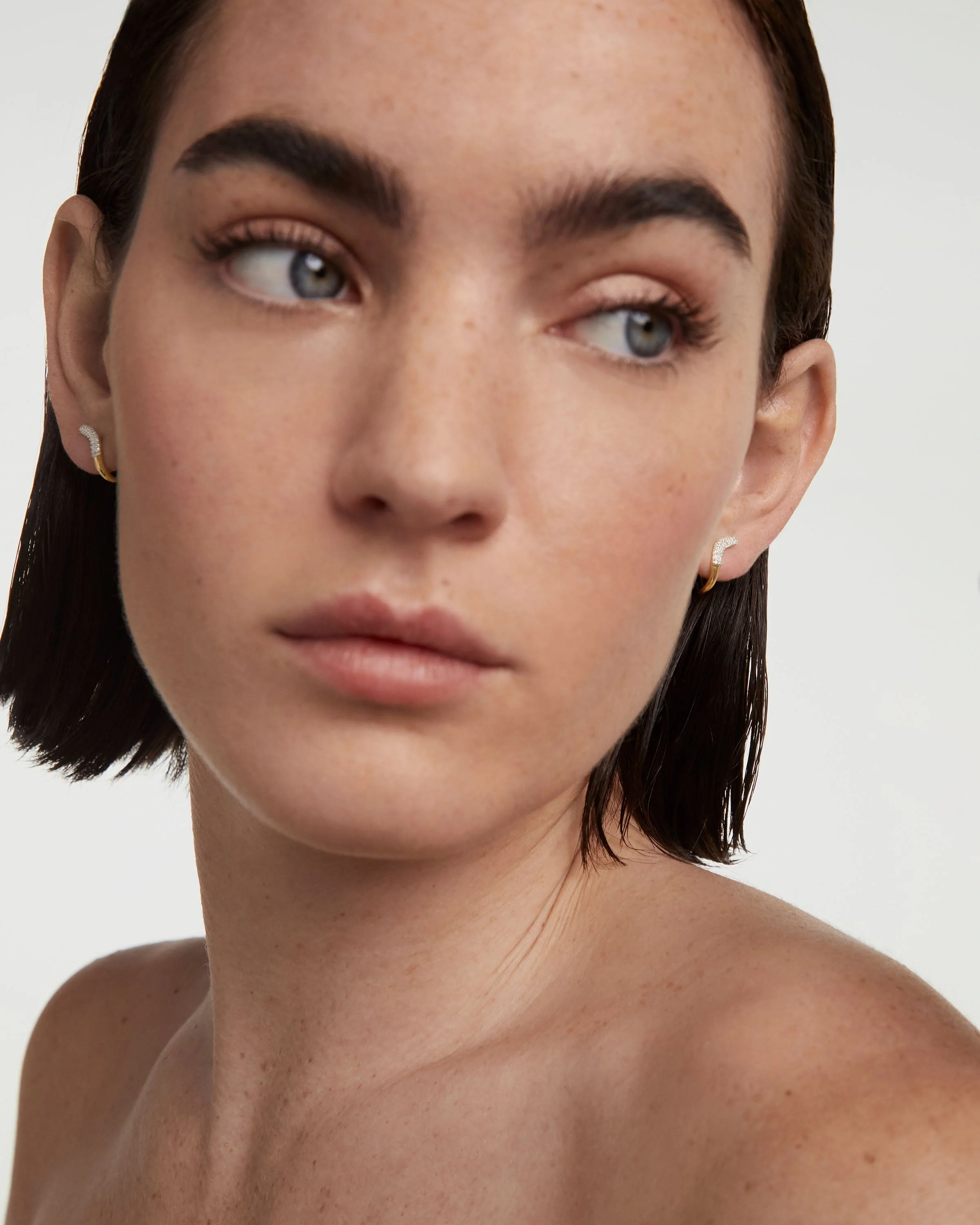 Diamonds And Gold Apollo Earrings