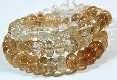 Imperial Topaz,Golden Smooth Beads Rondell Shape 7x8.mm 7