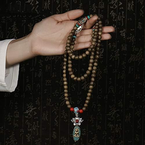 GLW Meditation Malas Prayer Beads Brunei Genuine Wild Agarwood Aloewood 7 mm #4974