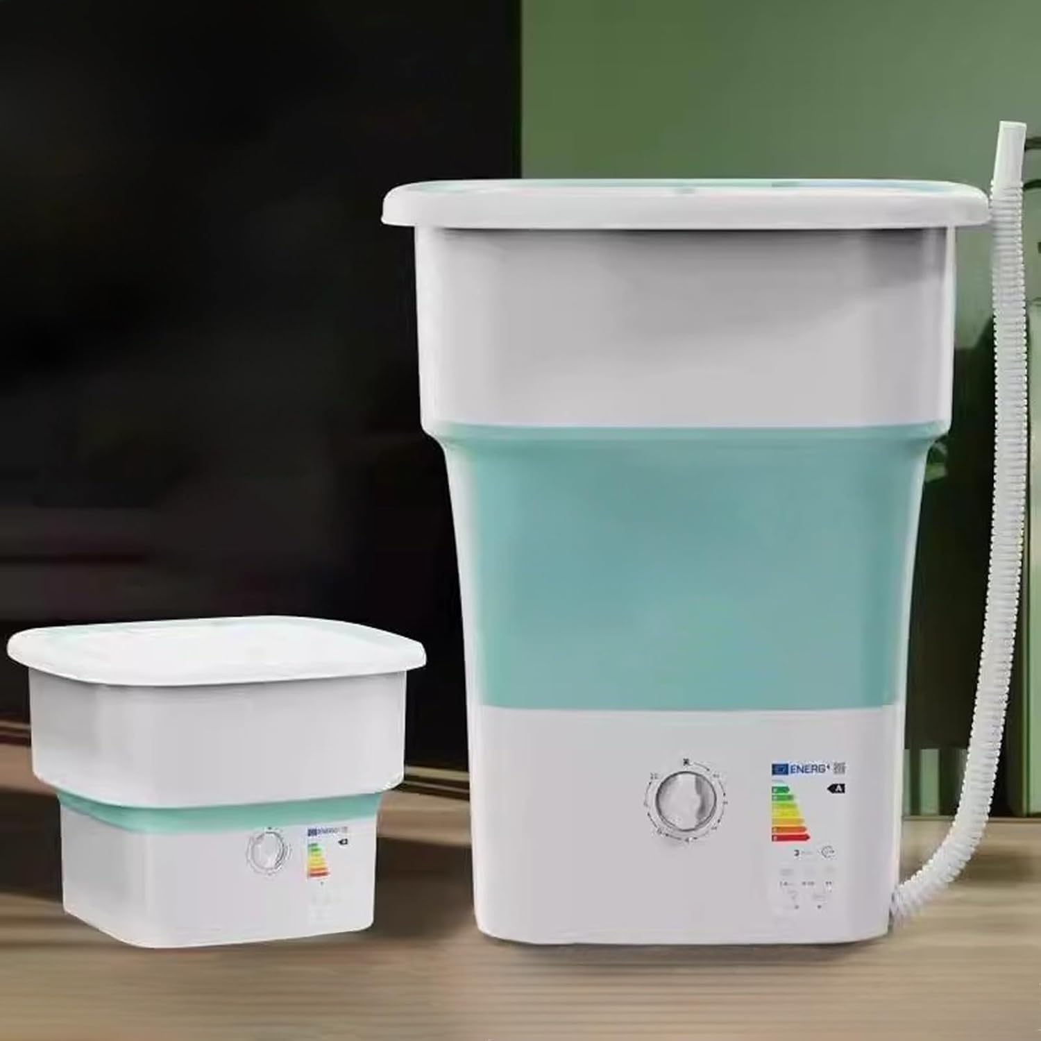 52L Portable Washing Machine, Mini Foldable Washer, Small Washing and Dryer Machine, for Travel,Apartment, Baby Clothes, Socks