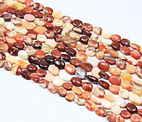 1 Strand Mexican fire Opal Oval Smooth 14'' Long Strand Gemstone Beads, Jewelry Supplies for Jewelry Making, Bulk Beads, for Meditation Jewellery Gemstone Size 12mm to 14mm