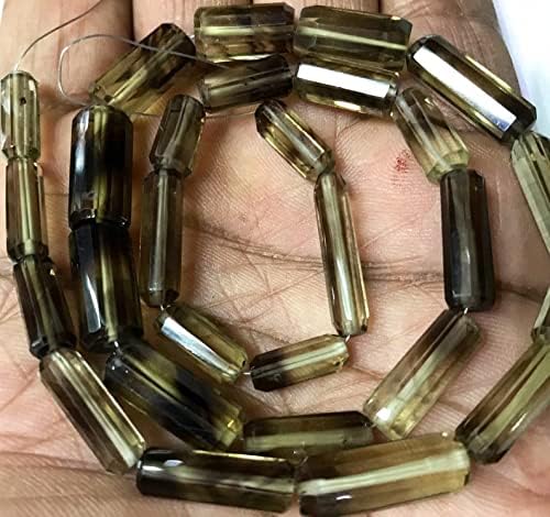 Natural BIO LEMON TUBE FACETED Beads 5x8-15x20mm 17 inch long string jewelry making gemstone beads for necklace bracelet