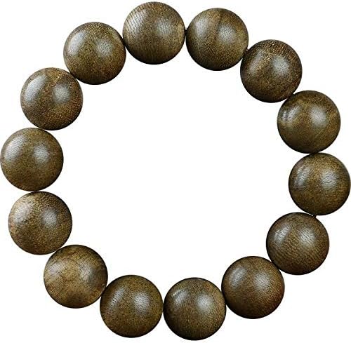 GLW Brunei Genuine Natural Wild Agarwood Aloewood 15mm Malas Prayer Beads #4917