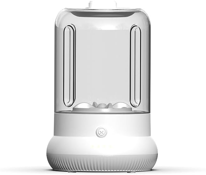 Portable Mini Washing Machine, Cordless Rechargeable, 1.6L Capacity, IPX6 Waterproof, 3900mAh Battery, Purple, for Underwear and Socks, 5.9