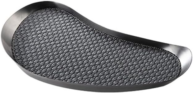 Tray Decor Simple Modern Metal Geometric Black Leather Tray Tray Living Room Sample Ornaments Storage Tray Food Tray(Medium)