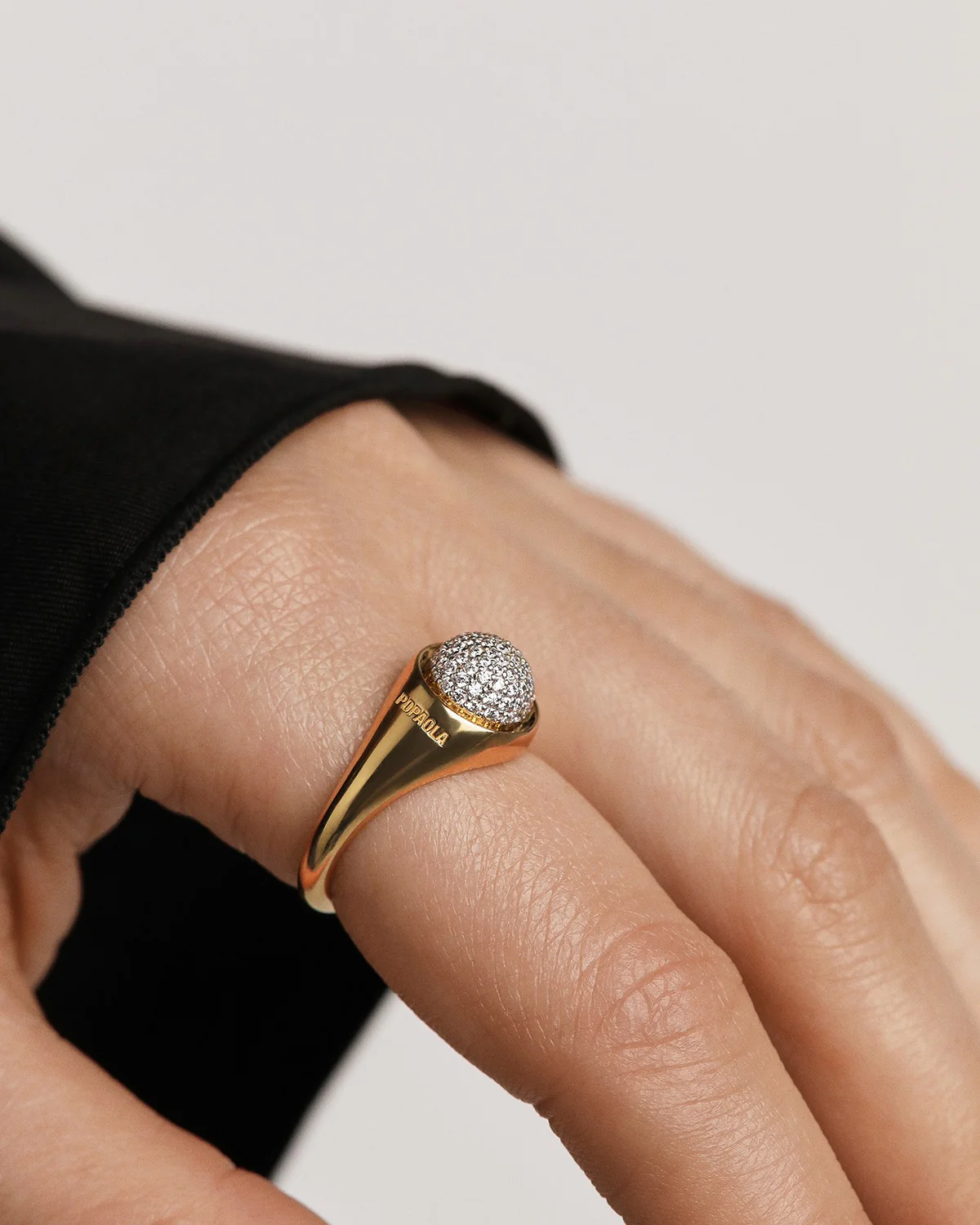 Pavé Moon Ring