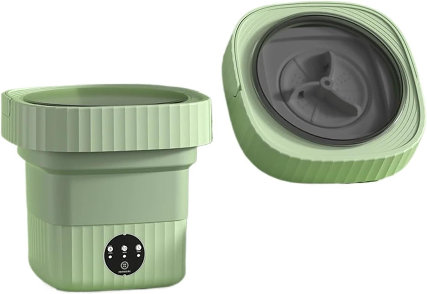 Portable Washing Machine, 10L Folding Mini Washing Machine Portable Underwear Socks Baby Small Washer With Dryer For Clothes Travel Home,for Apartments, Homes, and Dorms(Green)