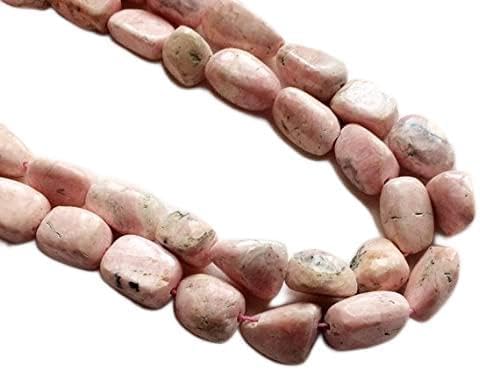 BEADS GEMSTONE 1 Strand Natural Rhochrosite Plain Tumble Beads, Natural Rhochrosite Beads, 11-22mm, 9 Inch Code-HIGH-18425