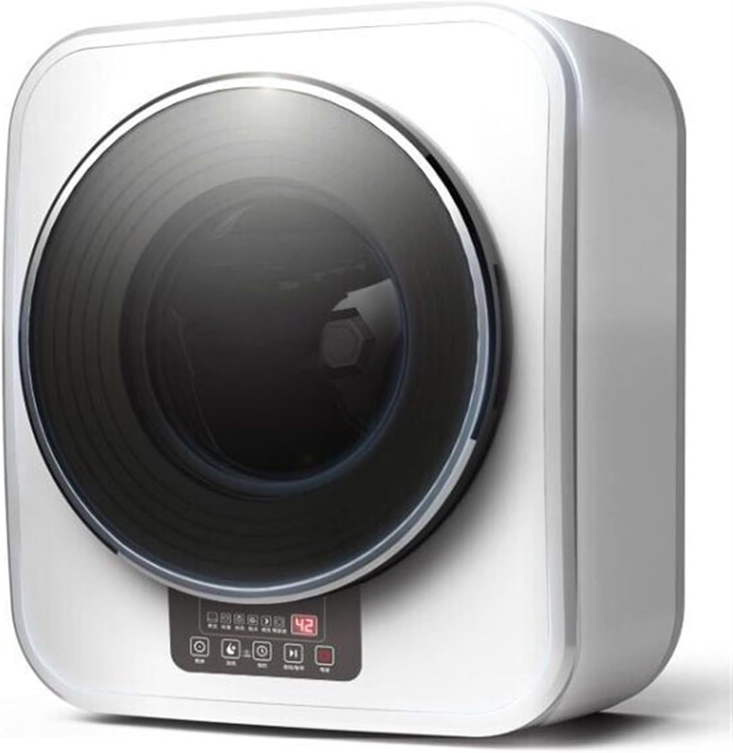 3kg Mini Wall-Mounted Washing Machine, Full-Automatic Washing Laundry Machine with Hot Air Dryer, Underwear Washer with High Temperature Boiling, Space-Saving for Apartment Hotel Home