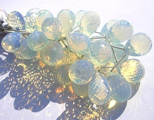 opalite faceted teardrop briolette large size 17x12mm - 18x13mm 4
