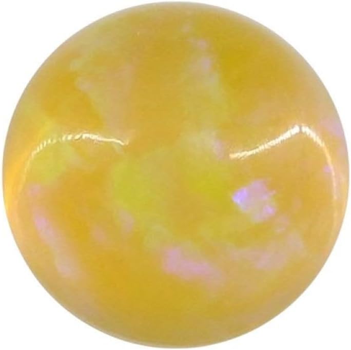 10Pcs Multicolor Opal Loose Beads - Synthetic Flat Base Cabochon Gemstones for Jewelry Making - (Color: 16-C/Size: 10.0mm 10Pcs)